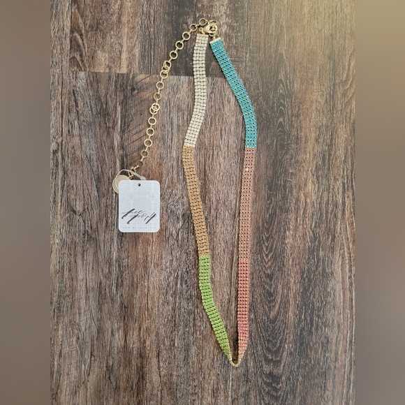 Free People x Ettika Bling Rainbow Necklace - Picture 6 of 6